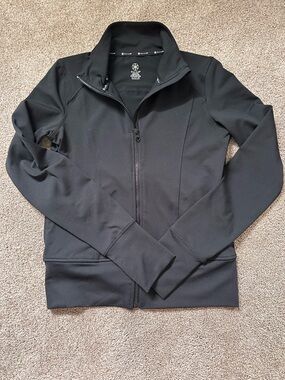 Women’s Black Full-Zip Jacket with pockets xs